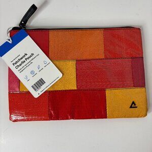 Rareform Patchwork Charlie Clutch Pouch Repurposed Billboard Vinyl